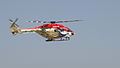 HAL Dhruv of Sarang display team at Aero India 2011