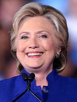 Presidenttiehdokas Hillary Rodham Clinton vuonna 2016