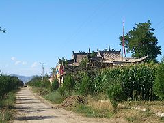 Temple rural a Linxia County