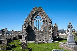 Cemetery and ruins of Dominican Priory in Athenry, County Galway
