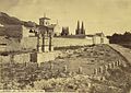 Teren, znan kot "Solar del Cid", kjer je bila njegova hiša. Spomenik je bil postavljen leta 1784. Fotografija posneta v Burgosu, ca. 1865–1892.