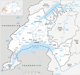 Cantone di Vaud – Mappa