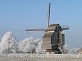 Le moulin de Riele sous la neige.