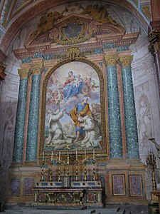 Altare ya kanisa la Bikira Maria wa Malaika na Wafiadini, Roma