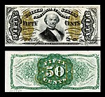 fifty-cent third-issue fractional note