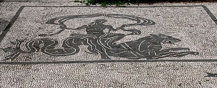 Mosaïque de la place des Corporations à Ostie (IIe siècle).