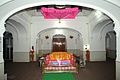 The gurdwara's interior