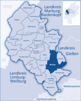 Kaart van Wetzlar