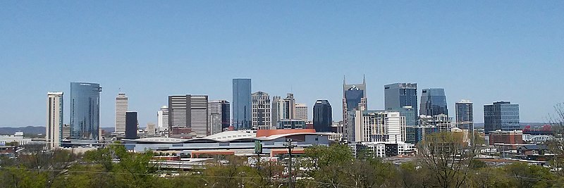 La urbocentro de Nashville je 2018