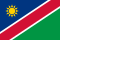 Namibijská lodní vlajka (Naval Jack) Poměr stran: 2:3