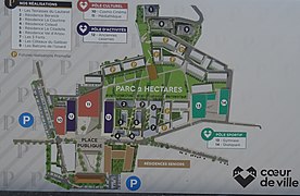 Plan d'ensemble de l'opération coeur de ville.