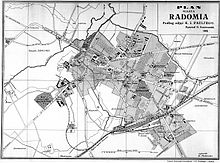 Karta Radomia z 1919 roku