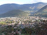 Vue d'ensemble de la ville depuis Uriol.