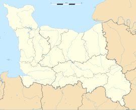 Aumeville-Lestre trên bản đồ Lower Normandy