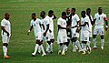 Die Blackstars (die ghanaische Fußball-Nationalmannschaft) während der Fußball-Afrikameisterschaft 2008