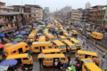 Die für Lagos typischen Danfo-Busse