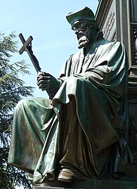 Памятник Я. Гусу в Мемориале Мартина Лютера (Вормс)