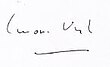 Signature de Simone Veil