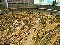 Un modello della fortezza di Hwaseong e del palazzo reale di Suwon