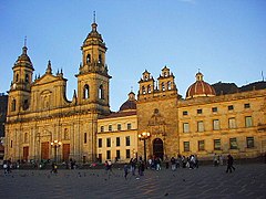 Bogotská katedrála na Plaza de Bolívar