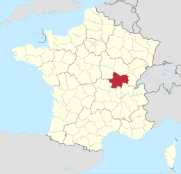 Saona e Loira – Localizzazione