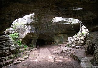Longhorn Cavern constructed entrance