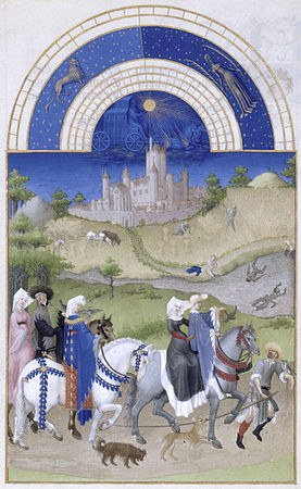 Les Très Riches Heures du duc de Berry : le mois d'août, les frères de Limbourg (1411-1416).