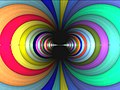 Newton fractal for p(z) = sin z, coloured by root reached, shaded by number of iterations required