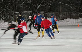 Bandy at Stroitel stadium