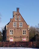 Dreistaffelgiebel an Haus Loburg bei Coesfeld im Münsterland