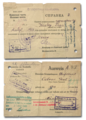 Entlassungsausweis aus sowjetischem Gewahrsam