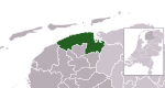 Розташування Північно-Східної Фрисландії