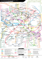 Moscow Metro system map in Russian Cyrillic