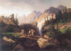 Slika sa prikazom alpskih švercera