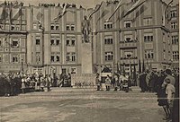 Otto Gutfreund: Pomník TGM v Hradci Králové (slavnostní odhalení 1926)