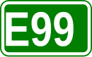 Zeichen der Europastraße 99