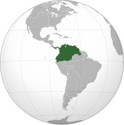 Location of Naujosios Granados vicekaralystė
