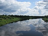 Западная Двина в облаках(вид с моста г.Новополоцка, Беларусь)