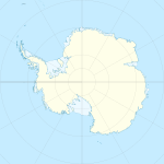 Dubois på en karta över Antarktis