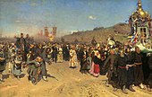 Procissão Religiosa na Província de Kursk, óleo sobre tela, (1880-1883),