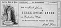Un exemplu de troc din veacul 19: Ofertă de muncă pentru un bilet de muncă dat Depozitului "Cincinnati Time". Traducere: "Costul limitei de preț. Se datorează lui Sarah Johnson, 3 ceasuri de muncă la atelierul de tâmplar sau 1,4-5,4 kg de porumb. Semnat, Joseph Peters". S-a scanat de la Equitable Commerce al lui Josiah Warren (1846).