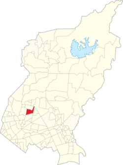 Map of Quezon City showing Bungad