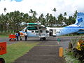 An Air Fiji Harbin Y-12 at Matei Airport, Taveuni Island, Fiji. (2004)