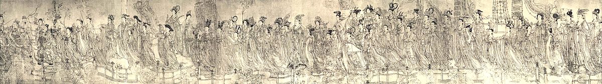 Osmdesát sedm nebešťanů – panoramatická freska Wu Tao-c’a (asi 685–758)