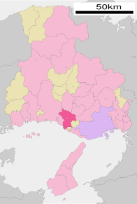 Poziția localității Kakogawa