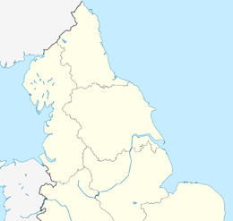 FAプレミアリーグ1995-1996の位置（北イングランド内）