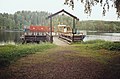 English: The dock of the monastery on the shore of Juojärvi Suomi: Luostarin laituri Juojärven rannassa