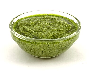 Pesto, a Ligurian sauce