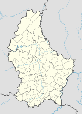 Esch-sur-Alzette na mapi Luksemburga