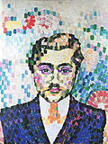 Robert Delaunay, 1906, Portrete de Metzinger, vaj në kanavacë, 55 x 43 cm